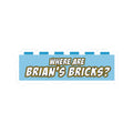 Where Are Brian's Bricks? Sticker — Funny LEGO-Inspired Kiss-Cut Decal
